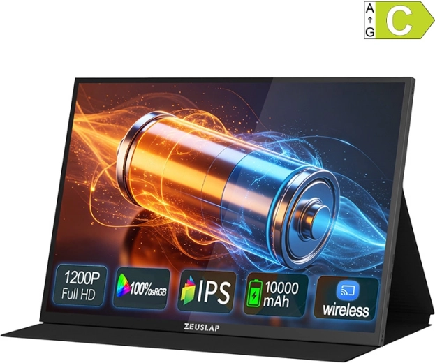 Bærbar touchskærm ZEUSLAP P16BT 16" Full HD+