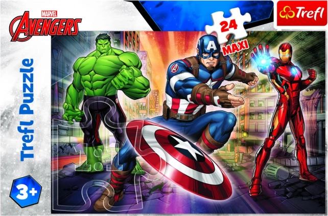Puslespil 24 maxi stykker i Avengers-verdenen