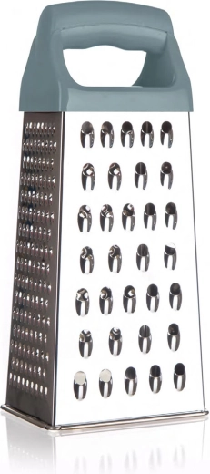 Pyramideformet rivejern i rustfrit stål 21 cm med plasthåndtag OLIVE CULINARIA