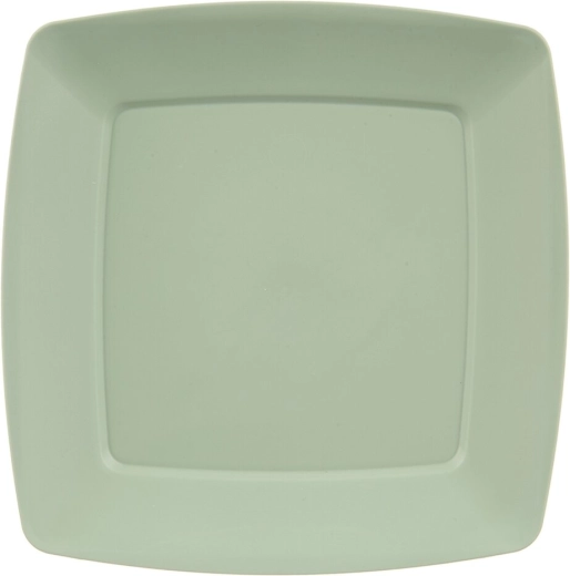 Flad plasttallerken Sandy grøn 23,5 × 23,5 cm