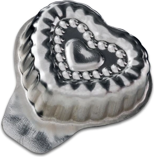 Små kageforme hjerte 4 cm, sæt 20 stk.