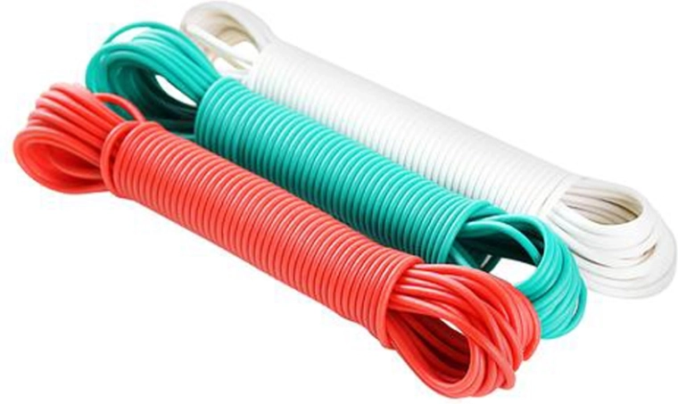 Tøjline med stålkabel 15 m