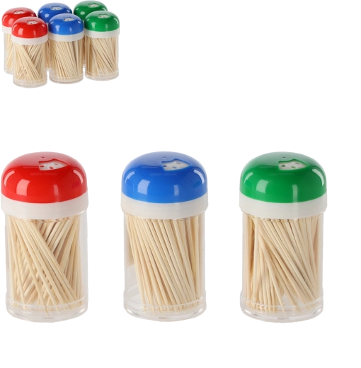 Trætandstikker med dispenser, 180 stk.