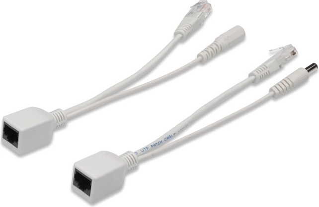Digitus sæt passive PoE-kabler Fast Ethernet 10/100 Mb/s DC 5,5 mm/2,1 mm