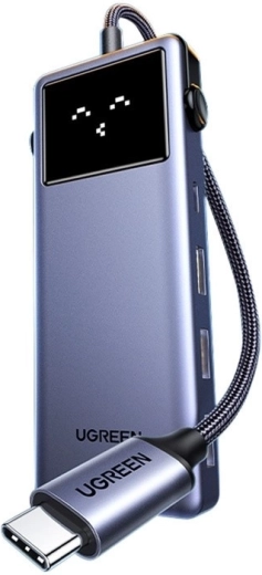 Ugreen CM888 Uno USB-C hub 7-i-1 med HDMI 4K, USB 3.0, PD og RJ45 - 1 stk.