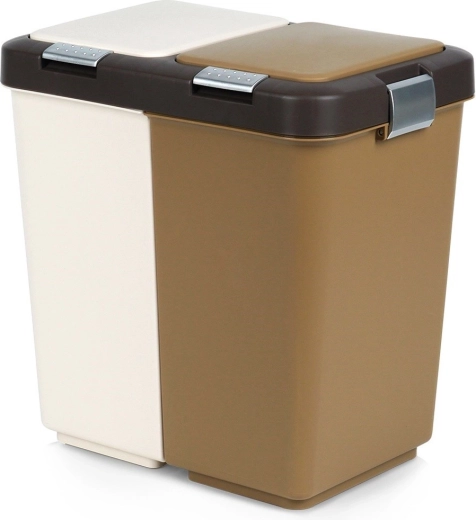 Plastskraldespand til sortering 2×10 l ORION