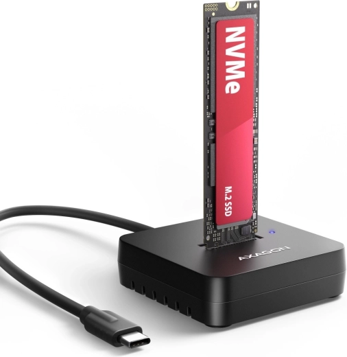 Axagon dockingstation USB-C 3.2 Gen 2 til NVMe M.2 SSD 10Gbps