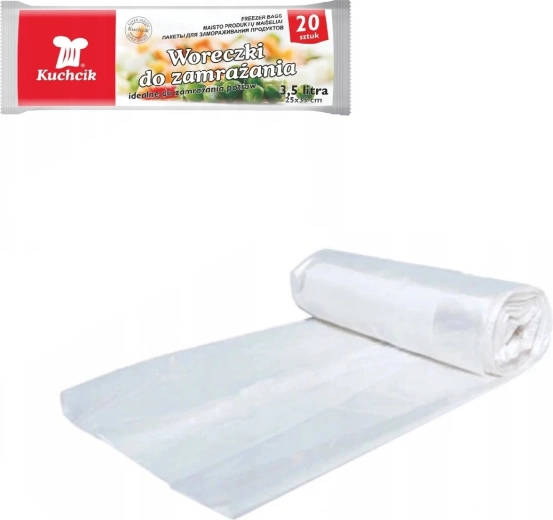 Fryseposer KUCHCIK 25 × 35 cm, 3,5 l, 20 stk.
