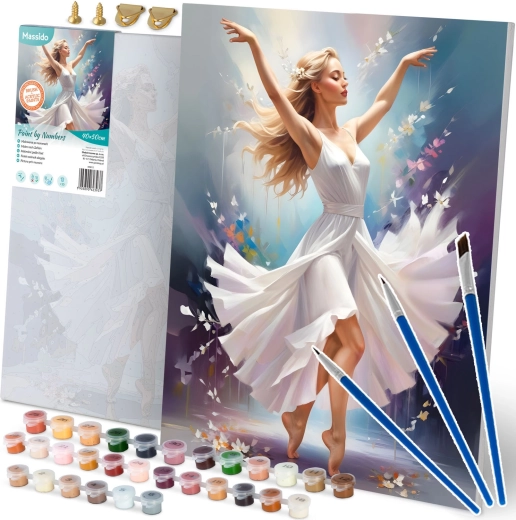 Maling efter tal 40x50 cm MASSIDO Dansende kvinde