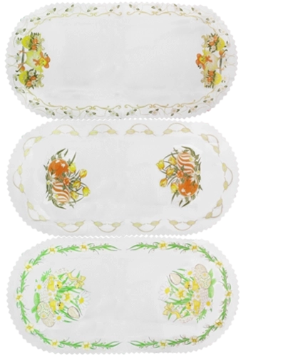 Påske-dug 30 × 50 cm i polyester med forårsmotiver