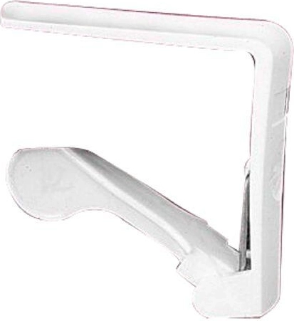 Dugklemme med fjeder – hvid plast