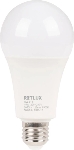 LED-pære Retlux RLL 611 E27 15 W, dagslys hvid