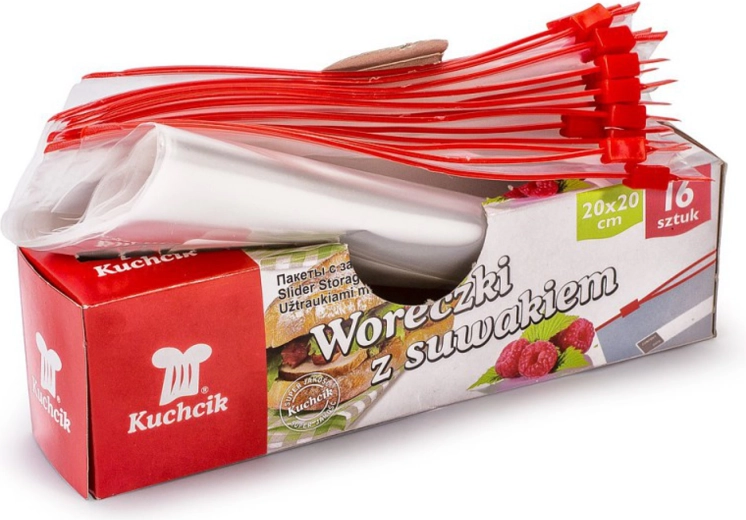 Fryseposer med lynlås 20 × 20 cm, 1,5 l (16 stk)