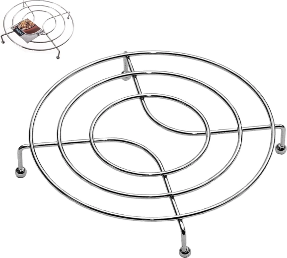 Forkromet metalgrydeunderlag 22 cm