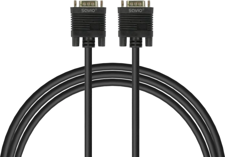 Skærmet VGA-kabel VGA til VGA med ferritfiltre, 1,8 m