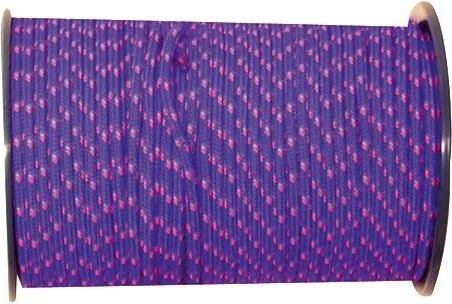 Polyester flettet snor med kerne 5 mm, farverig, 100 m