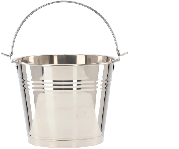 Rustfrit stål spand 5 l