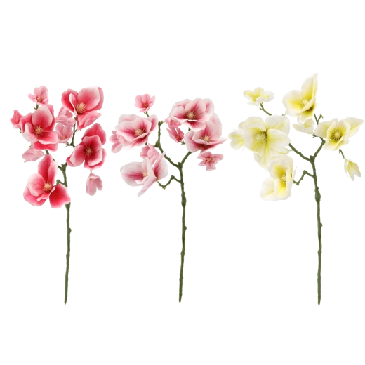 Kunstig magnoliakvist 56 cm – mix af farver