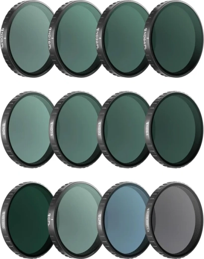 Freewell filter-sæt til Osmo Action 6 Mega Kit – 12‑delt