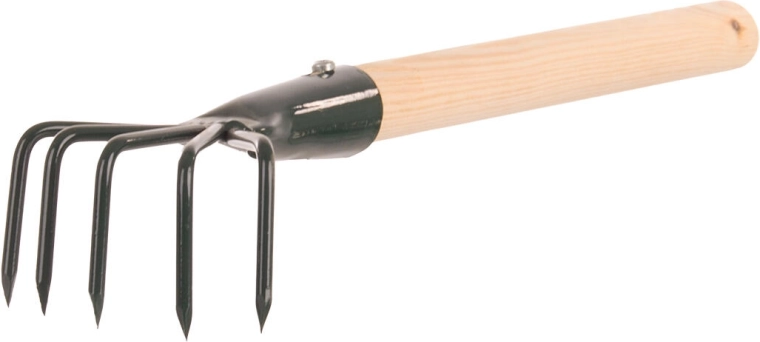 Profi haveklo med skaft 27 cm, 5 tænder