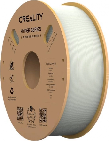Filament creality hyper pla hvid 1,75 mm