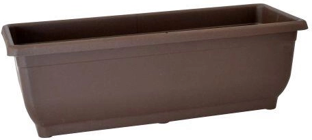 Selvvandende altankasse AQUA GLORIA uden underskål 50 cm brun