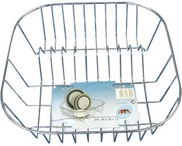 Rustfri opvaskestativ 34 × 34 × 12 cm