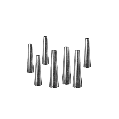 Sæt med metalforme til kremrole, 10 stk.