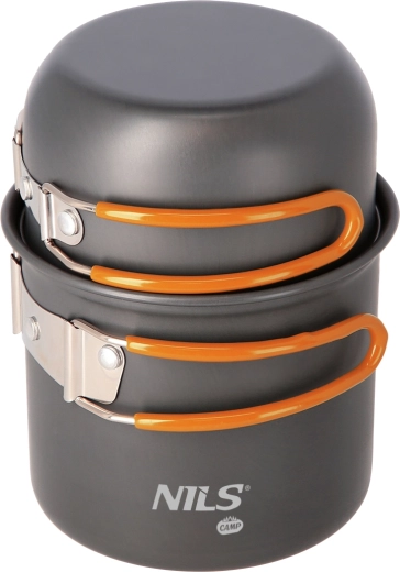 Kempsæt med kogegrej og bestik NILS Camp, 2-dele