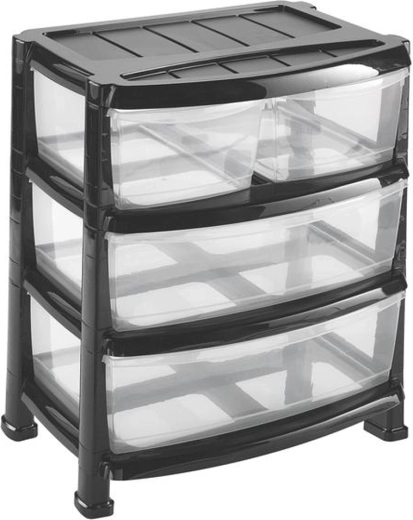 Plastreol med 4 skuffer Heidrun Professional 55 × 40 × 60,5 cm