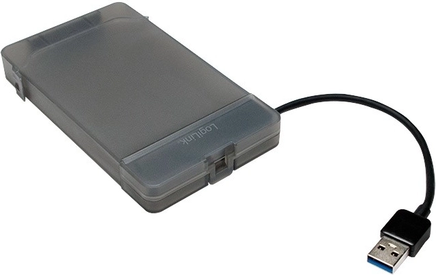 LogiLink USB 3.0-adapter til 2,5" SATA-disk med beskyttelsesetui