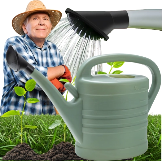 Oval vandkande 5 l i plast med si
