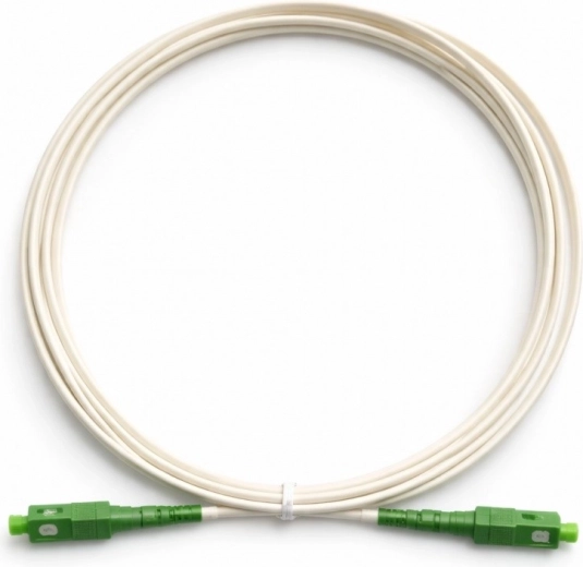 Optisk patchcord SC–SC APC 3 m hvid