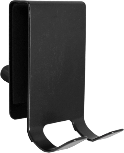 Krog til brusedør i rustfrit stål, sort, 8 × 4,5 × 1,5 cm