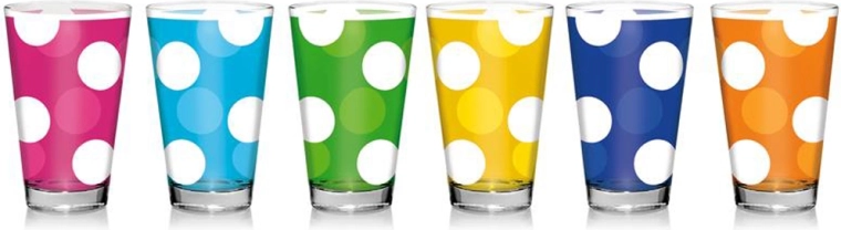 Glas Nadia 310 ml med prikker