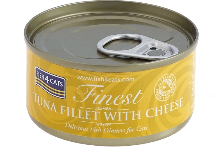 Vådfoder til kat med tun og ost 70 g FISH4CATS