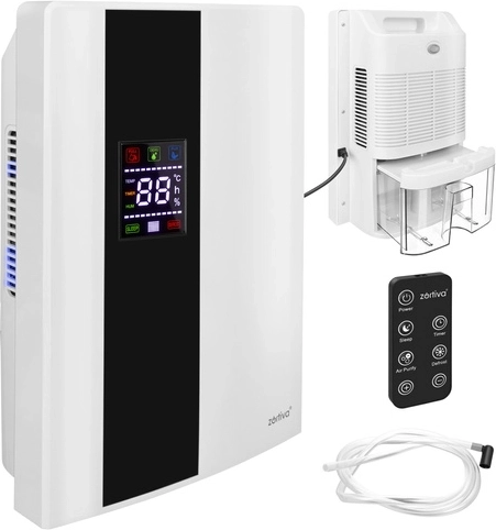 Luftaffugter Zortiva 90 W med hygrostat, timer og fjernbetjening
