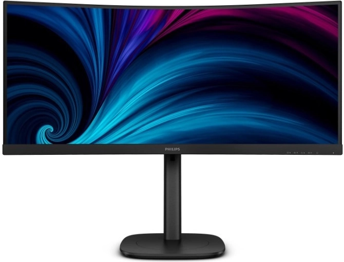 Philips 34" buet ultrabred VA‑monitor med HDMI, DisplayPort og RJ‑45