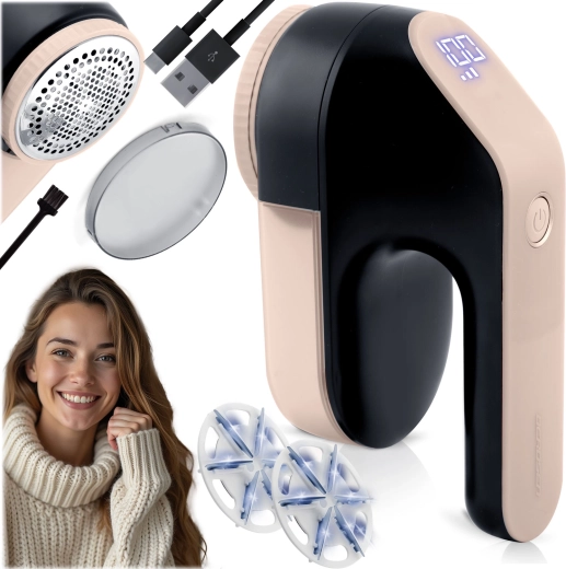 Elektrisk fnugfjerner med LCD-skærm BERDSEN