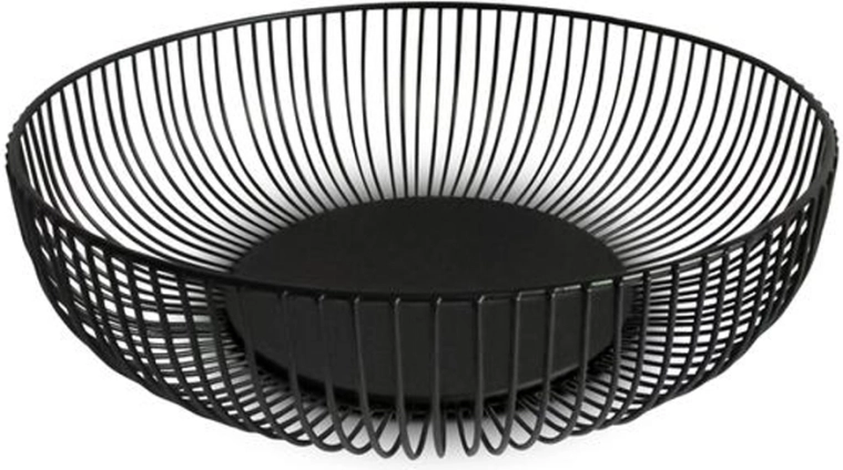 Kitchisimo trådfad til frugt, sort, 28 cm