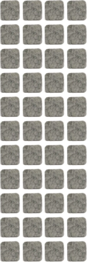 Selvklæbende beskyttelsespuder til møbler TORO, mix af former, 44 stk.