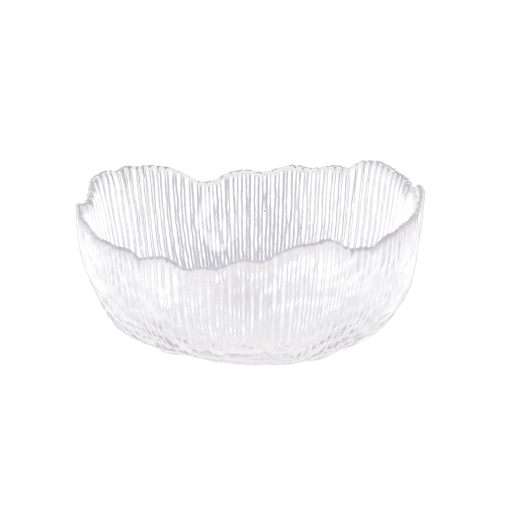 Rillet glasskål Edges 13 × 13 cm