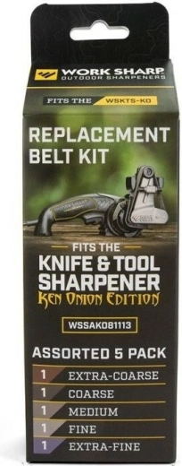 Work Sharp sæt slibebånd til Ken Onion Edition, 5 stk.