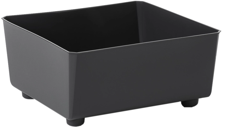 SAGA blomsterkrukke 285 × 285 mm sort af genanvendt plast