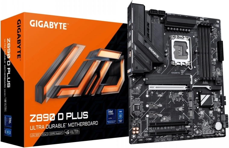 Gigabyte Z890 D plus ATX-bundkort til Intel LGA1851