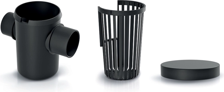 Udvendigt filter til grove urenheder i regnvand – 3-delt sæt