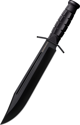 Cold Steel Leatherneck Bowie udendørskniv 26,7 cm, sort, Griv-Ex, skede