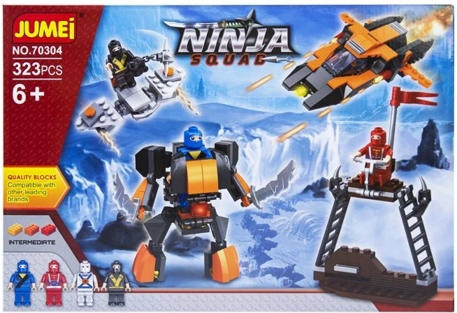 Jumei Ninja Squad byggesæt 323 dele (ninja-krigere) - 1 stk.
