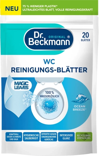 Dr. Beckmann rengøringsservietter til toilet Ocean Breeze, 20 stk.