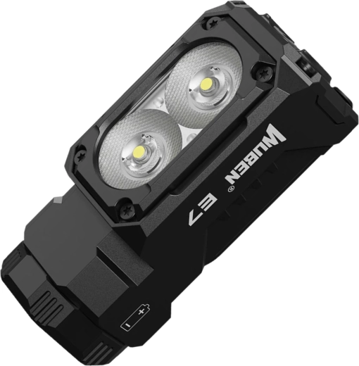 Wuben E7 pandelampe/håndlygte 1800 lm 6500K, sort